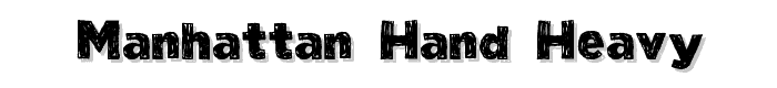 Manhattan Hand Heavy font